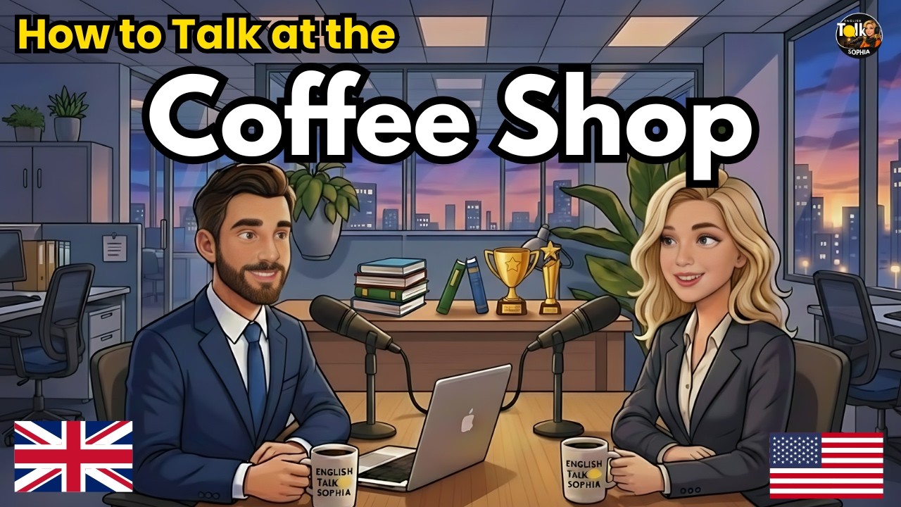 How to Talk at the Coffee Shop in English | English Conversation Practice