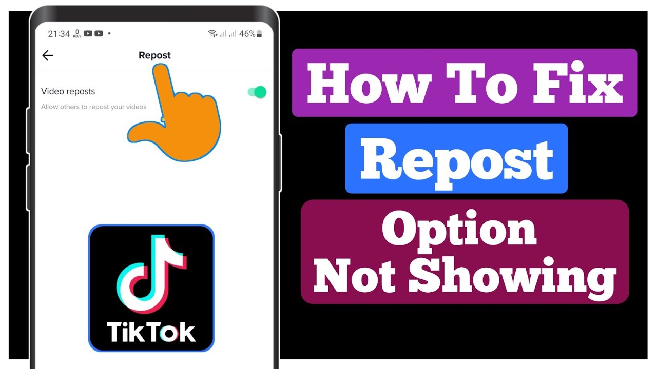 How to Fix Repost Option Not Showing in TikTok (New Update 2026)