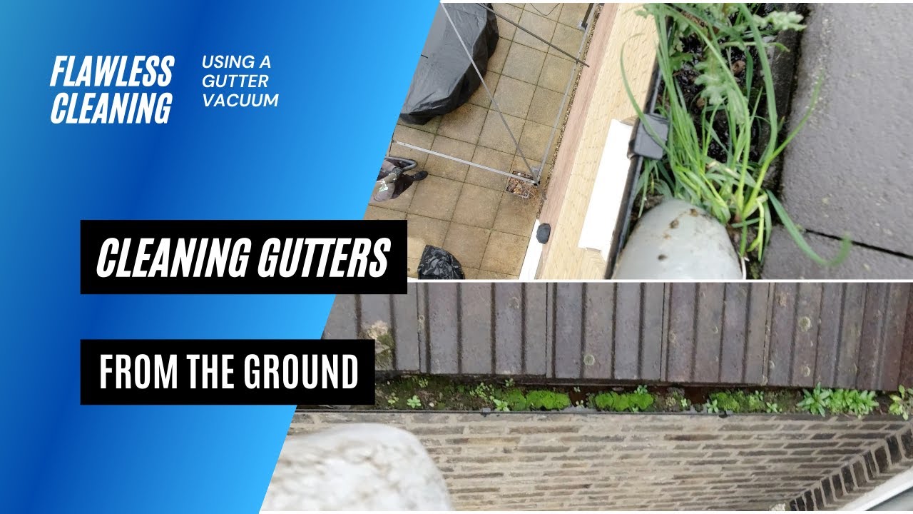 Gutter Cleaning Using GUTTER VACUUM SYSTEMS GREEN BEAST | Self Employed Business Idea