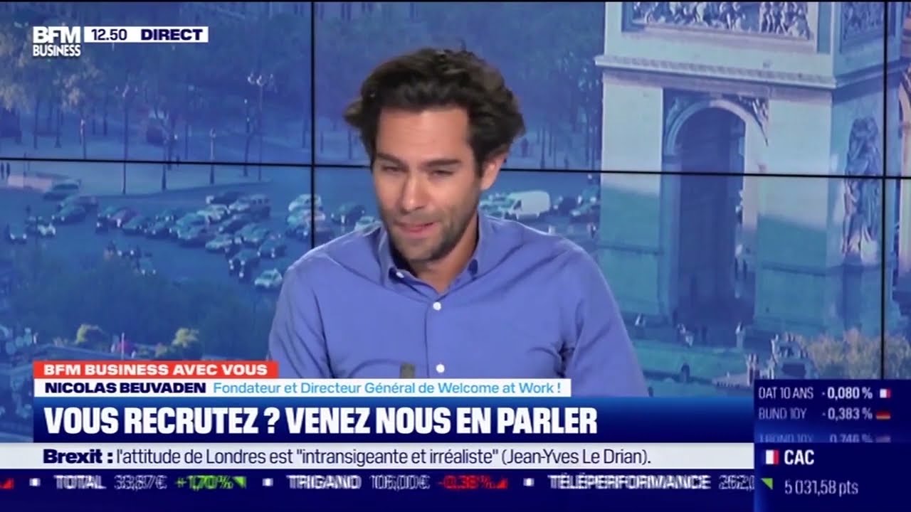 BFM Business - Septembre 2020 - Welcome at Work - Nicolas Beuvaden