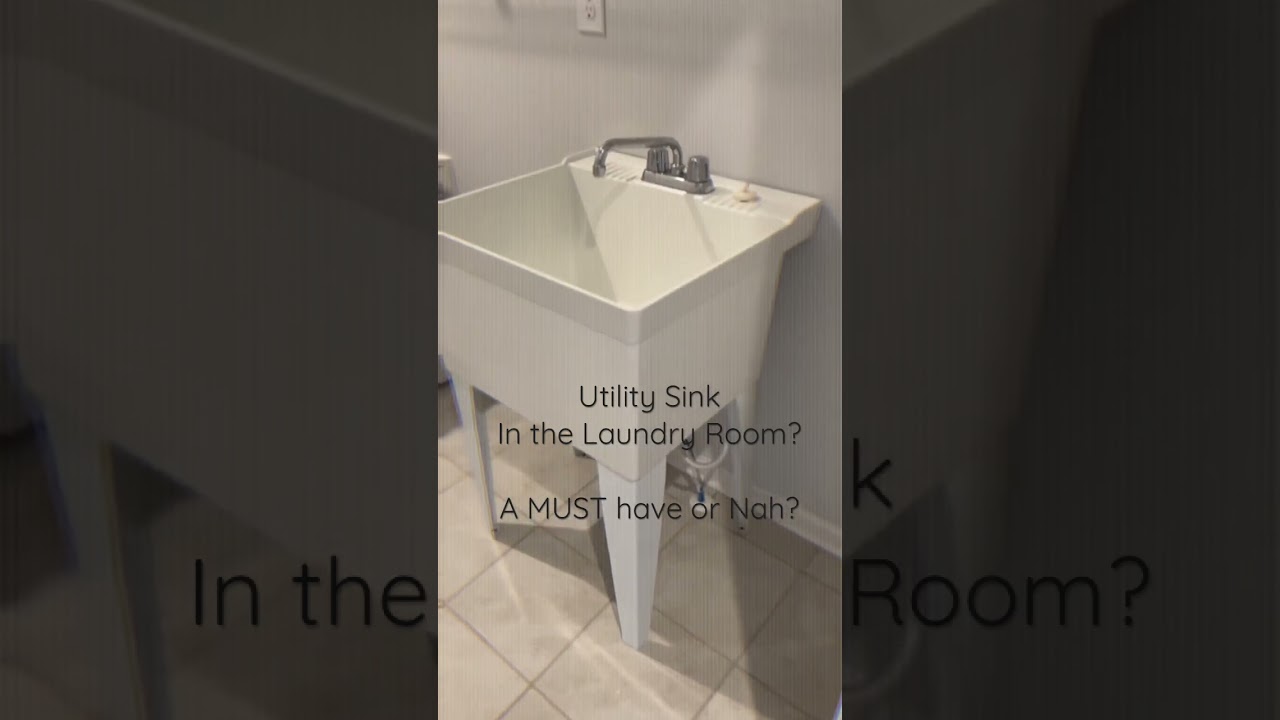 Are you a fan of having a utility sink in the laundry room? Or, are you fine without it? #yourchoice