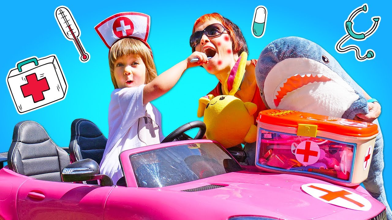 Doktor Bianca eilt zu Hilfe. Spielspaß für Kinder. Ich heiße Bianca auf Deutsch