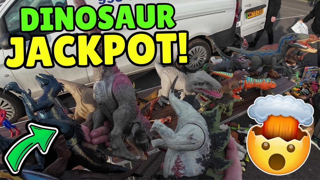 Dinosaur Toy Jackpot! Turning Pre-Owned Toys into Profits at Bolton & Bowlee Car Boot Sale