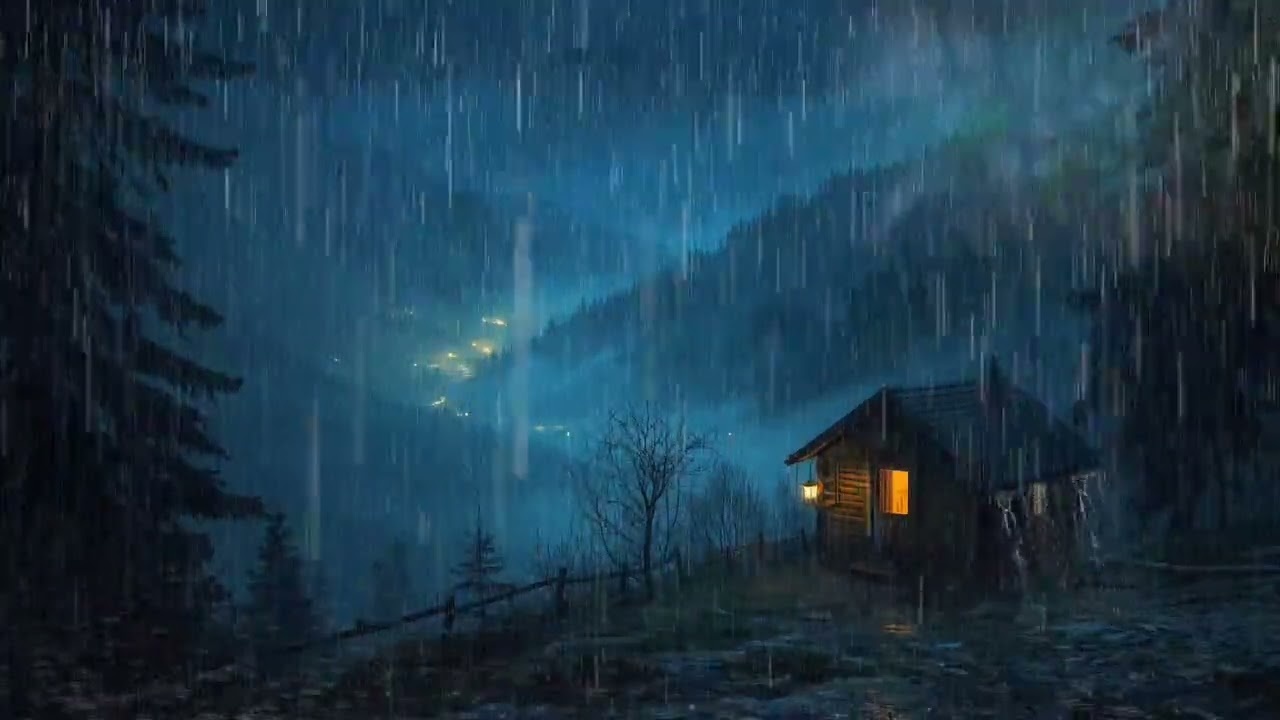 Rainfall Sounds for Stress Relief and Meditation | Peaceful Rain ASMR Sleep Ambience