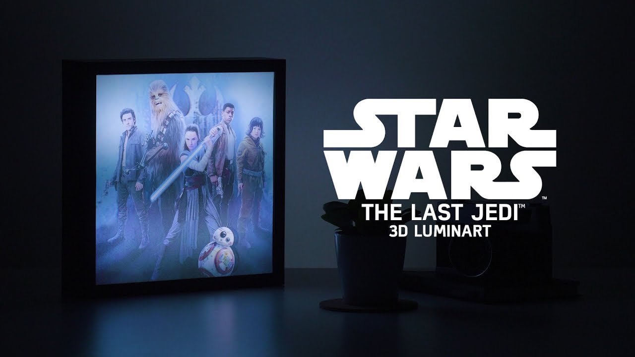 Star Wars&trade; The Last Jedi&trade; 3D Luminart&trade; | Paladone
