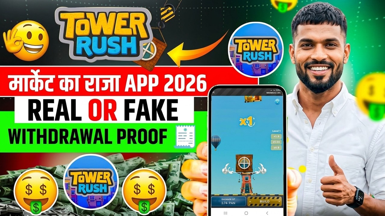 Tower Rush Real Or Fake? Full Review 😱 | Tower Rush Game Kaise Khele | Tower Rush Game Withdrawal |