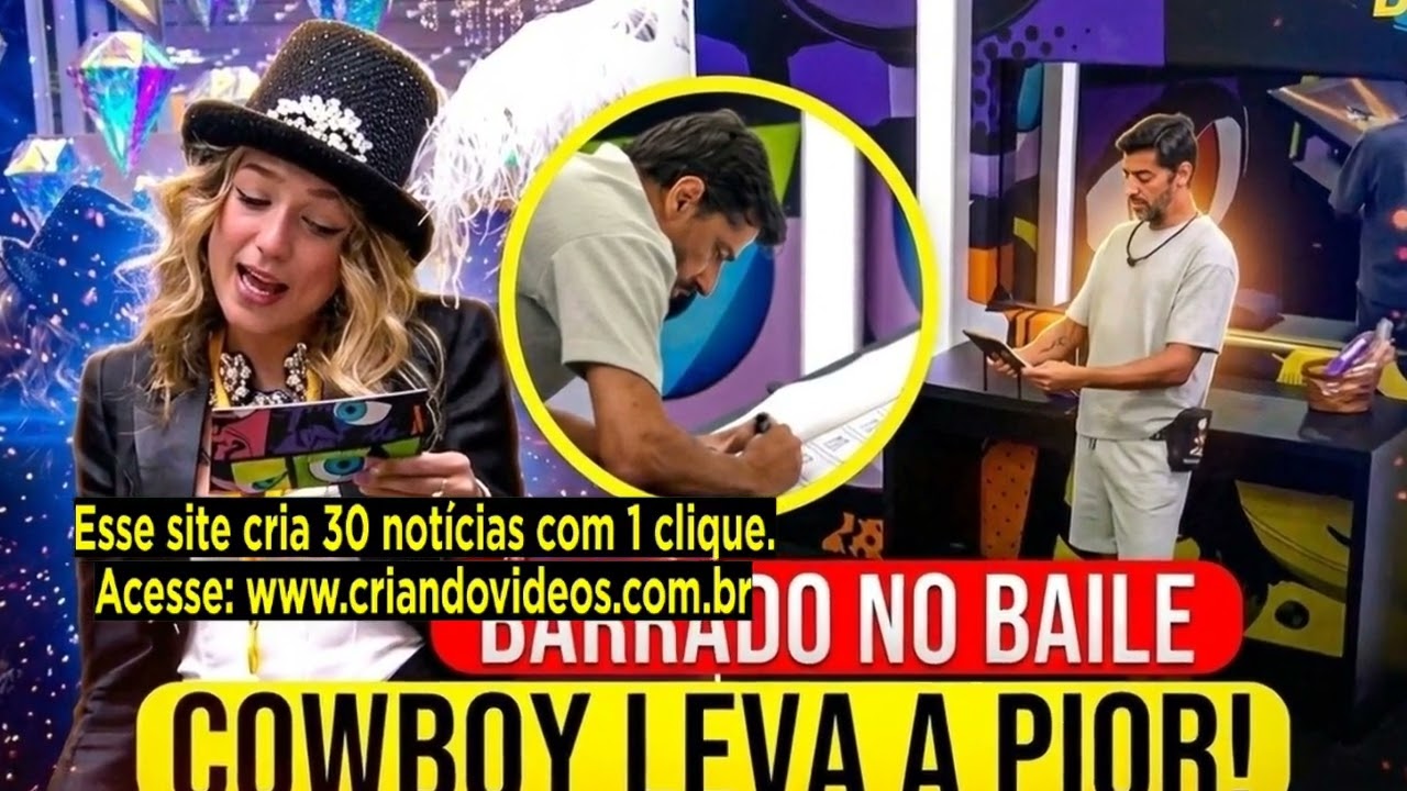 'BBB 26'  Samira confronta Cowboy sobre veto e clima esquenta antes da Festa do Líder