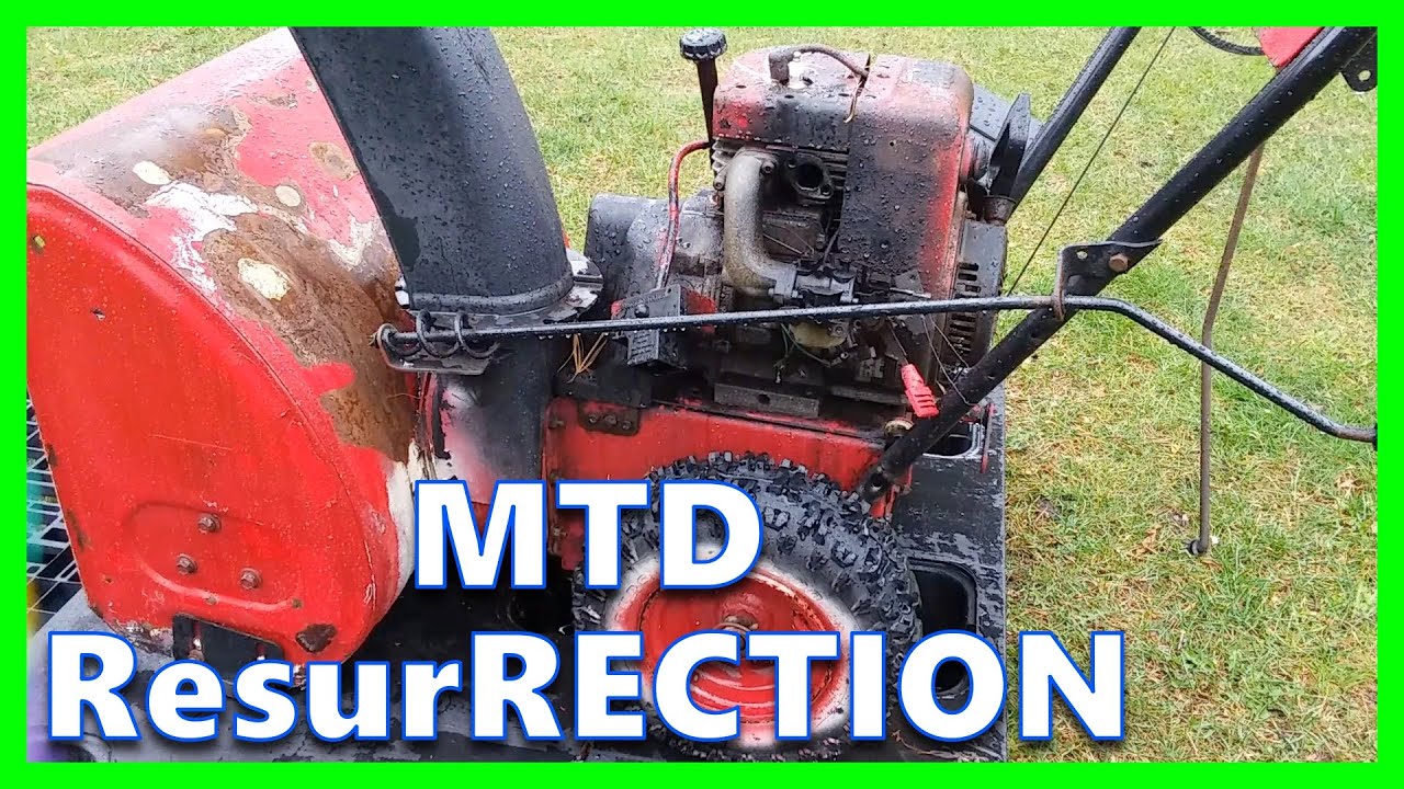 TRASHED~MTD Snowblower /CAN IT BE RESURRECTED ON A BUDGET? PaintJucation - Restoration Series