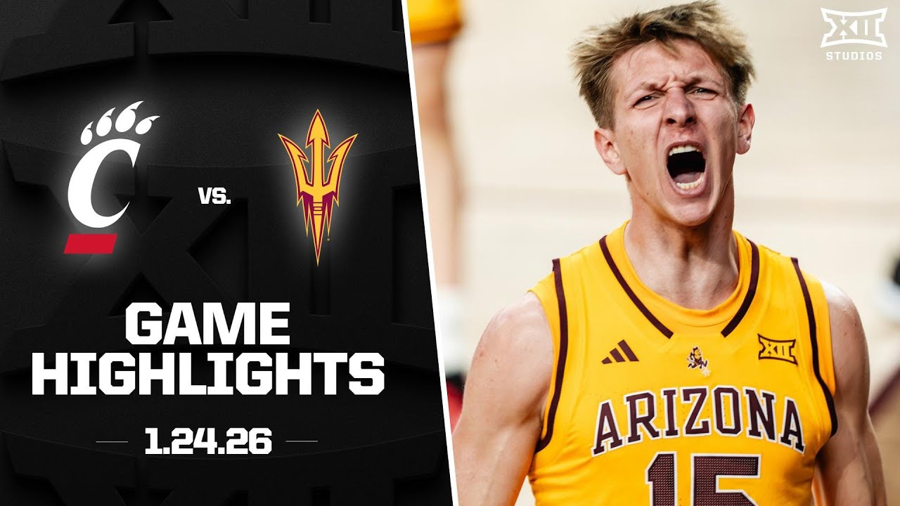 Cincinnati vs. Arizona State Game Highlights | 2025-26 Big 12 Men's Basketball