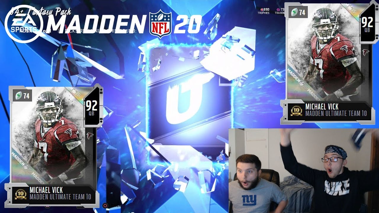 FULL LEGEND PULL!!! NEW MUT 10 MIKE VICK!!! Madden NFL 20 Pack Opening !!!