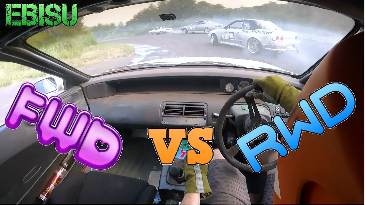 Honda Prelude VS R32 Skyline DRIFTING!   FWD vs RWD at ebisu in JAPAN!