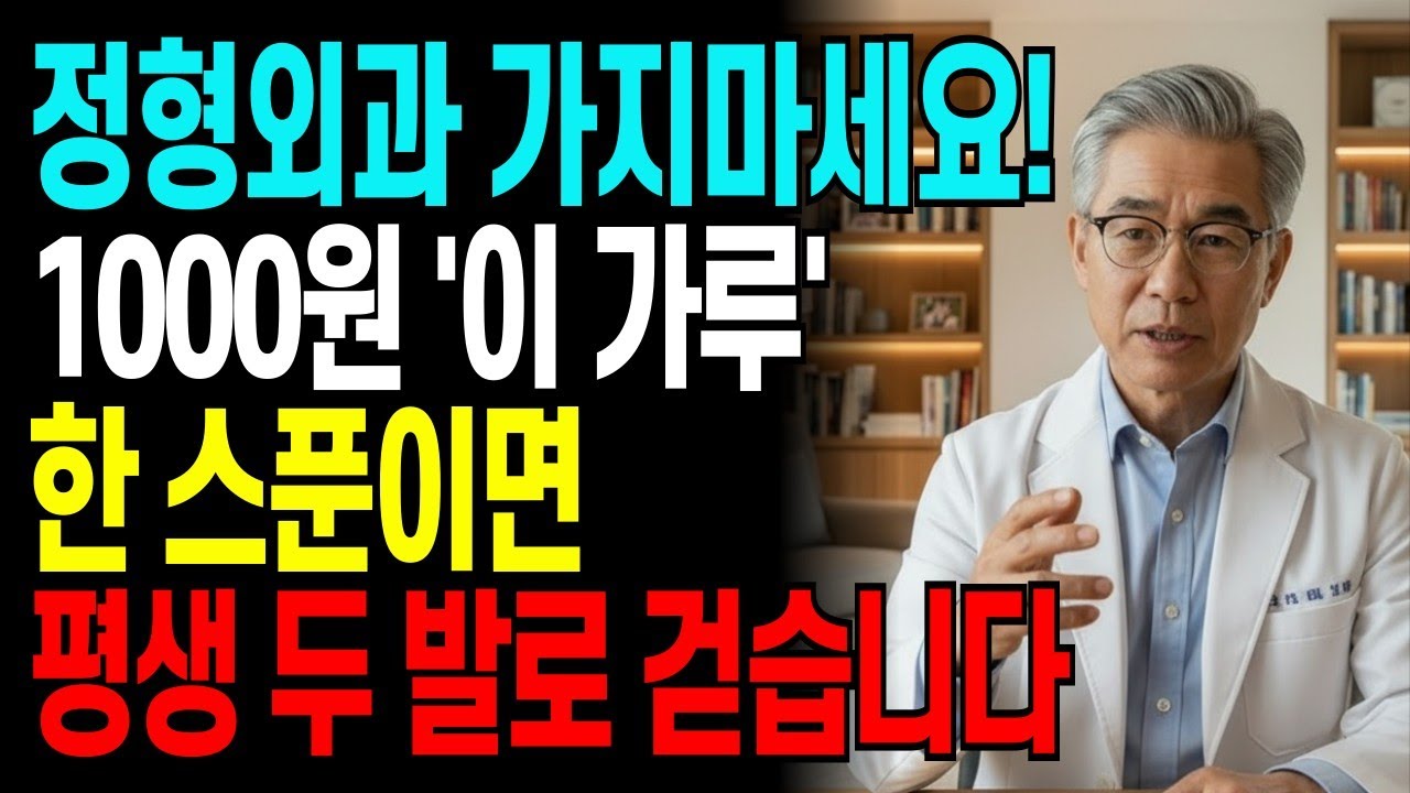 제가 35년간 팔았던 관절약 다 가짜였습니다! 이 영상으로 50만원 아끼세요