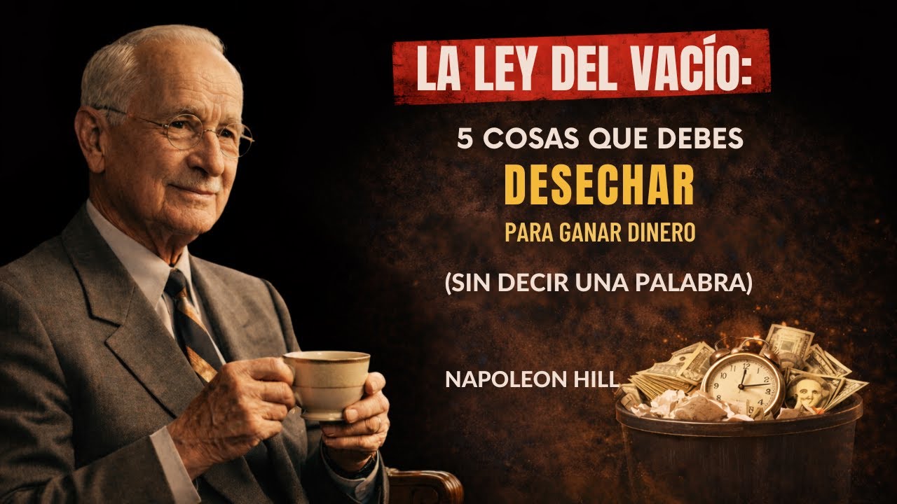 LA LEY DEL VACÍO: 5 COSAS QUE DEBES DESECHAR PARA GANAR DINERO - NAPOLEON HILL