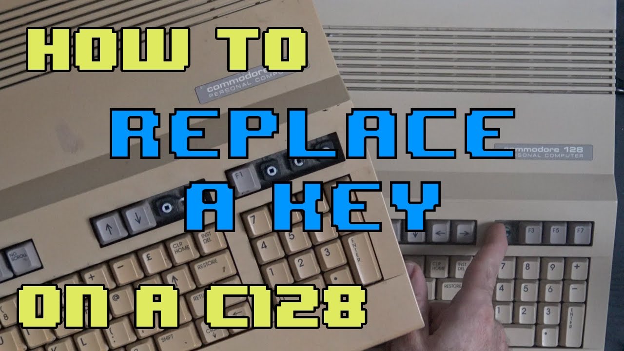 How to Replace a Key Cap and Plunger on a Commodore 128