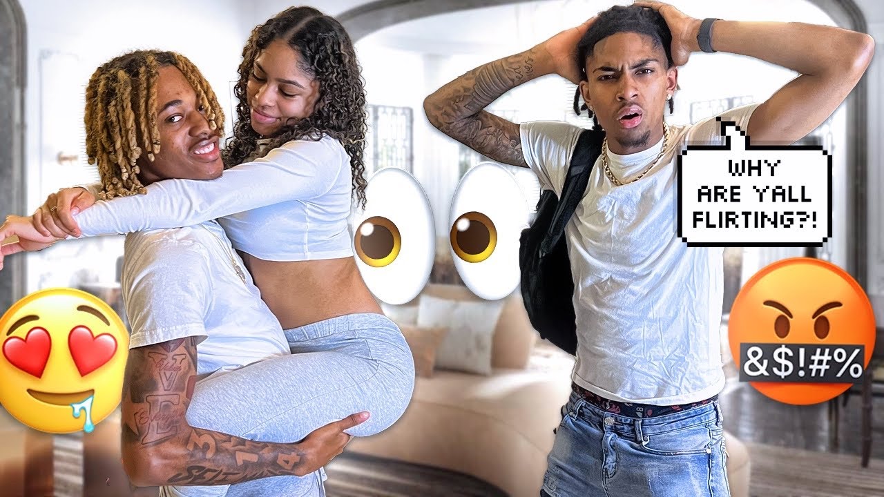 BEING OVERLY TOUCHY WITH MY CRUSH INFRONT OF FRIENDS PRANK