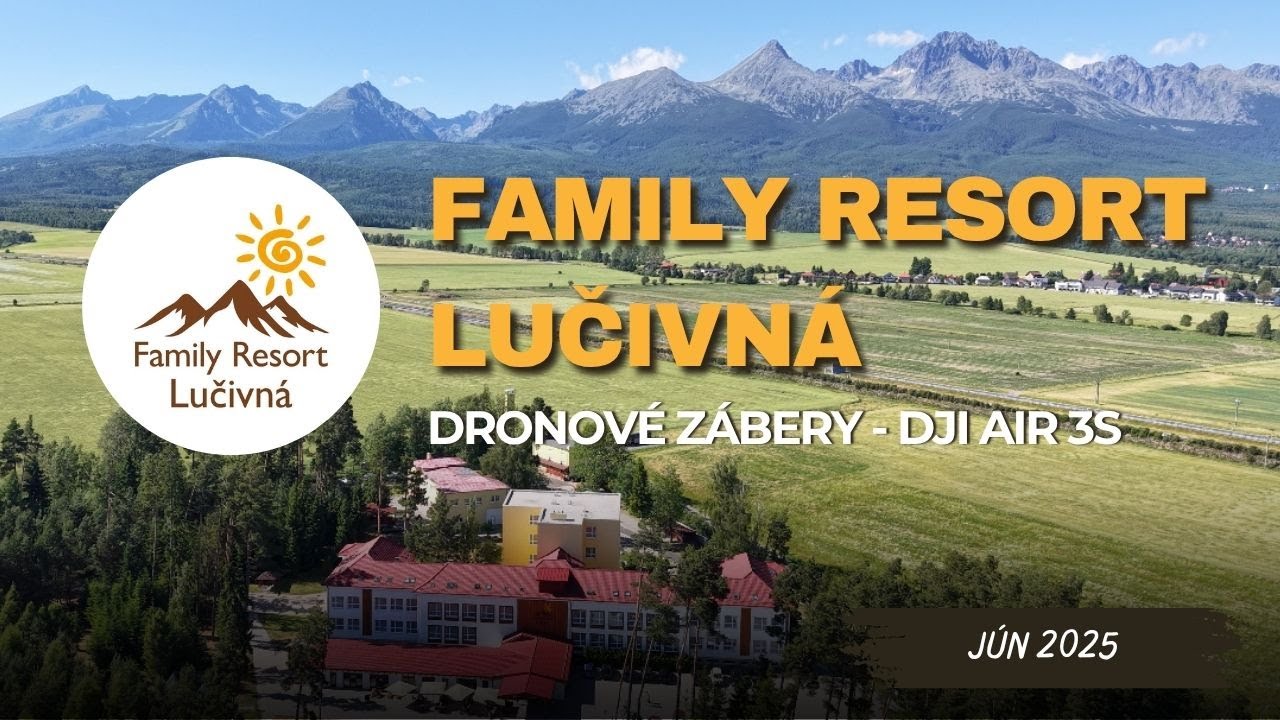 Family Resort Lučivná vo Vysokých Tatrách z vtáčej perspektívy