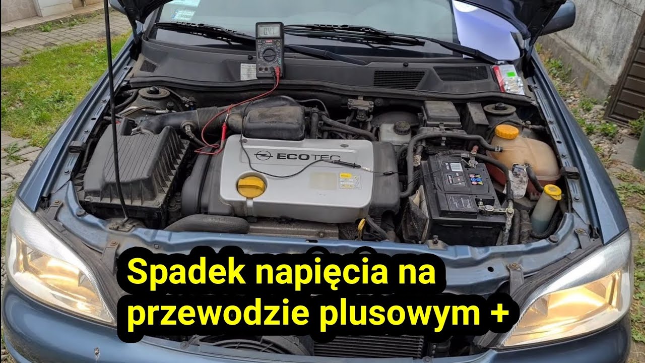 Jak zmierzyć spadek napięcia na przewodzie plusowym od alternatora do akumulatora pod obciążeniem?