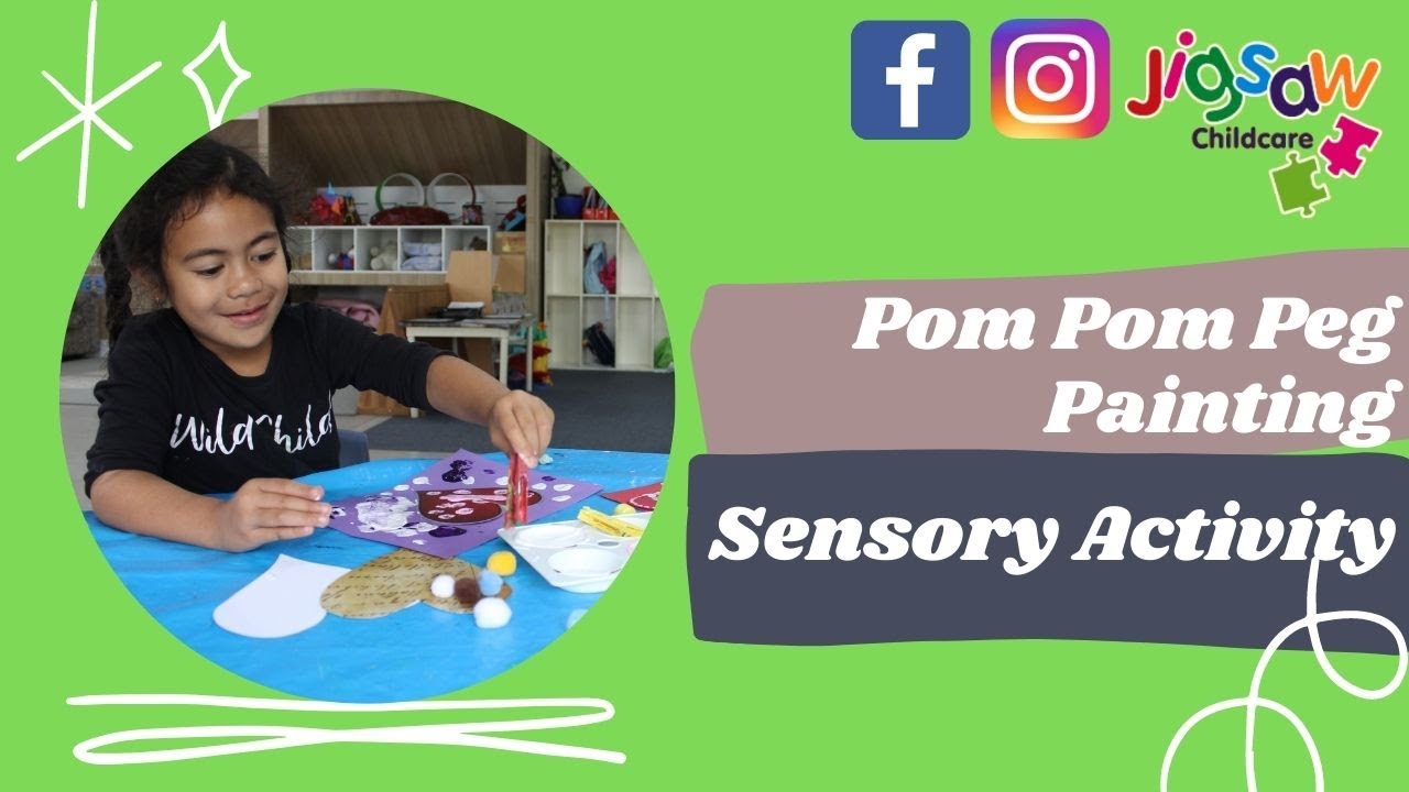 Pom Poms with Peg Activity | Sensory Play | Jigsaw Childcare Online Learning