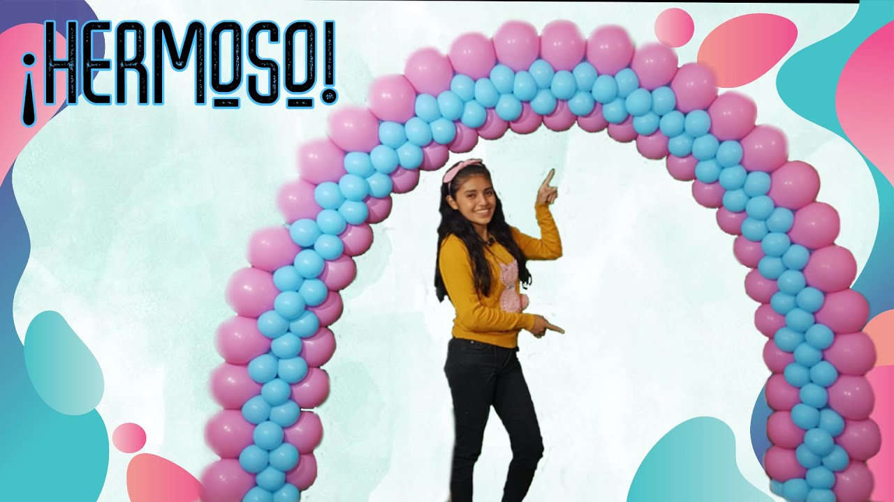 Cómo Realizar un Arco Plano Con Globos🎀🎈 Aprende Con Ilsi Paz
