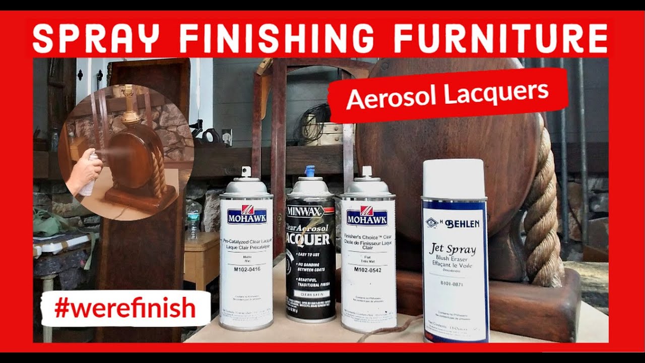 Spray Finish Wood Furniture Using Aerosol Lacquer - Product Reviews and Techniques