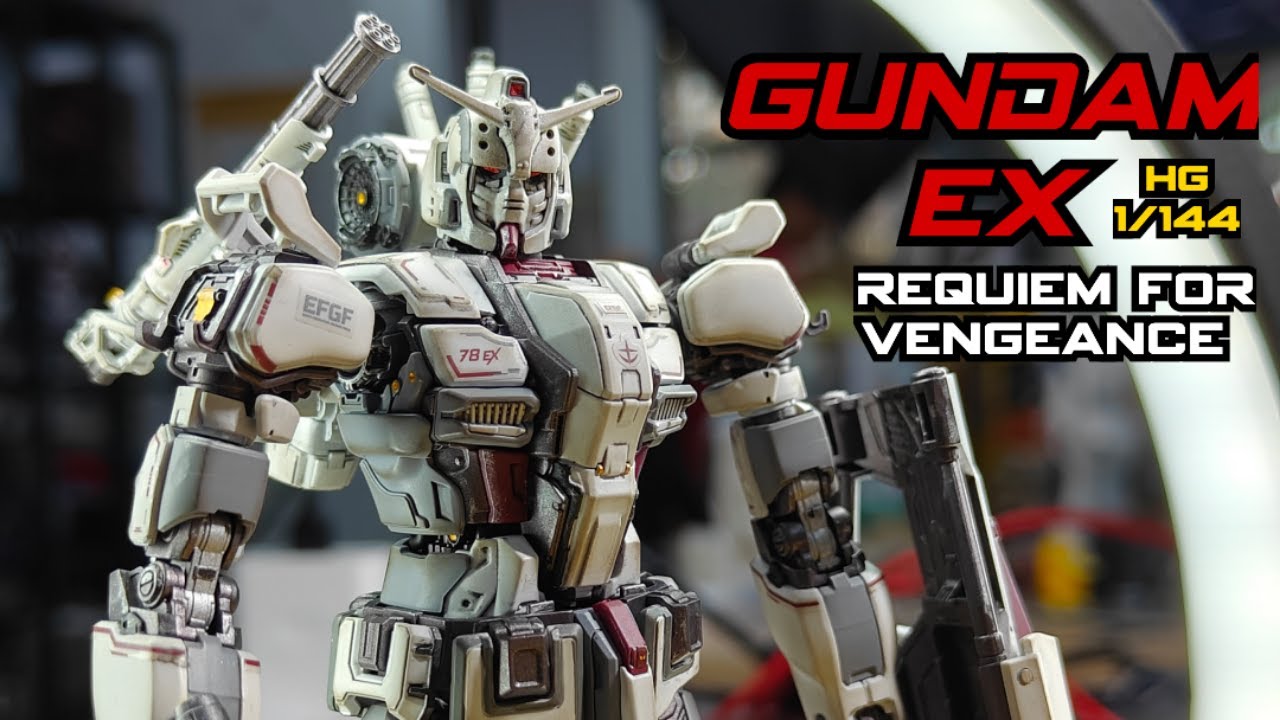 RX-78 (G)E GUNDAM EX (RFV) 1/144 HG SpeedBuild/CustomPainted  and Unboxing
