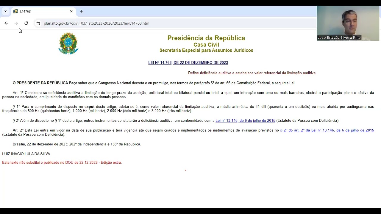 Surdez unilateral é considerada deficiência - Divulguem!
