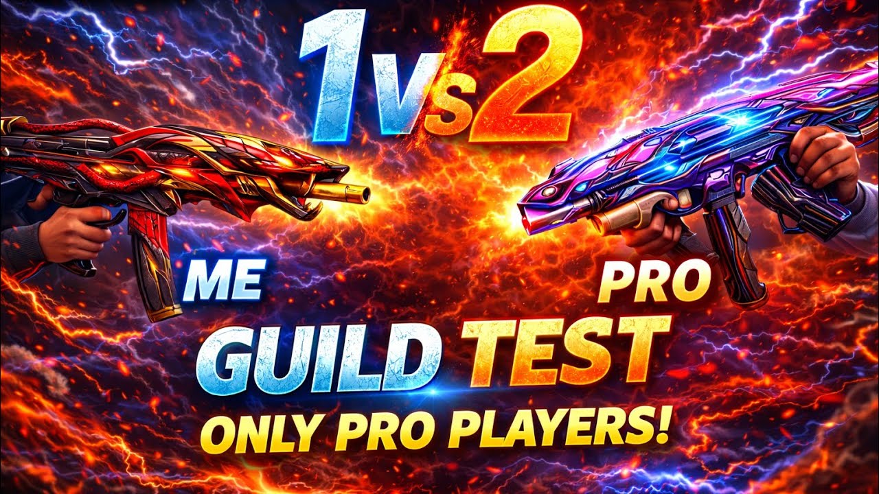 FREE FIRE LIVE 🔴 | 1 VS 2 GUILD TEST 😈 | ONLY PRO PLAYERS | UID SPAM FAST | RB DEEPAK FF