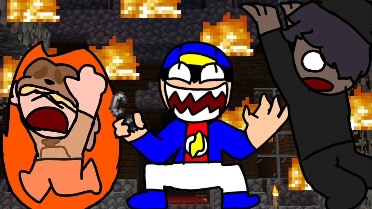 COLOCAMOS FOGO NA MANSÃO DA FLORESTA NO MINECRAFT!