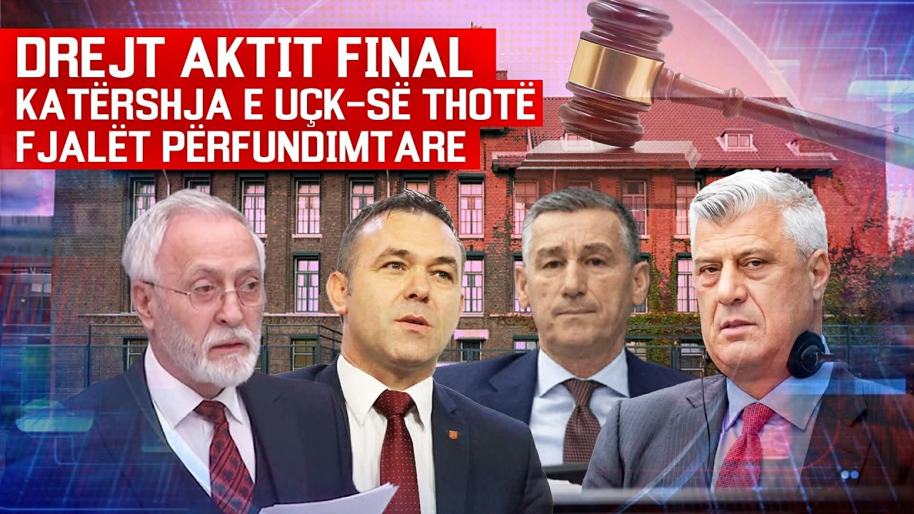 LIVE HAGË – ISH PRESIDENTI THAÇI JEP FJALËN PËRFUNDIMTARE