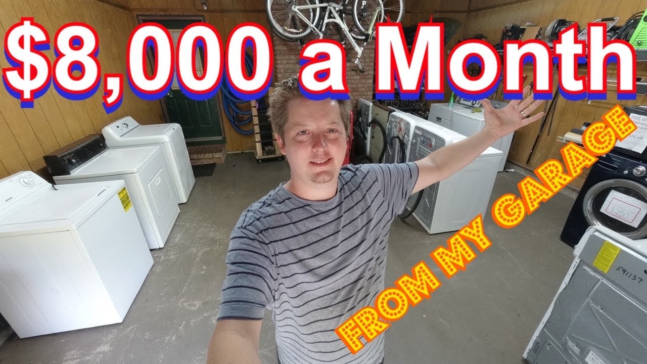 Shop tour. Making $8,000 in a month from home Used Appliance Repair Flipping Business. Side Hustle
