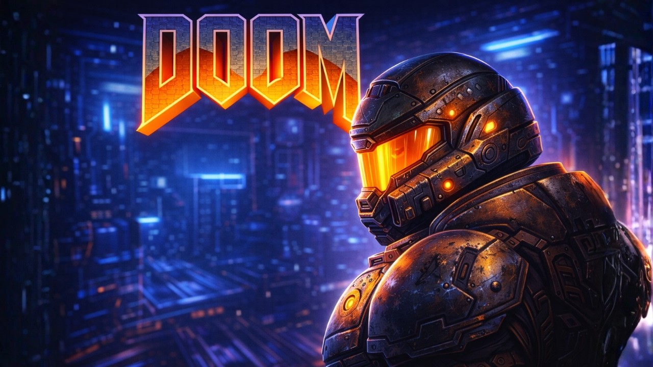 DOOM Descent: Original Industrial Dark Synthwave (100% New)