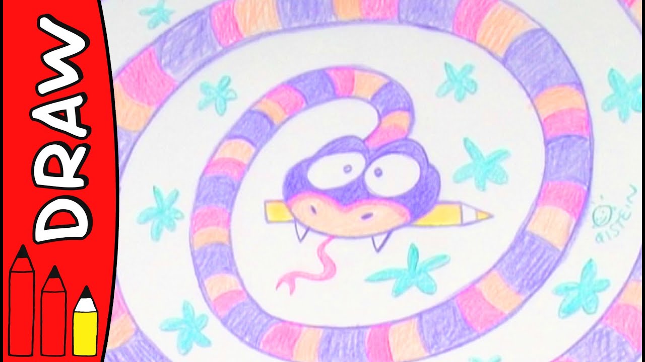 How To Draw A Snake | Art Ideas For Kids | &Oslash;istein Kristiansen