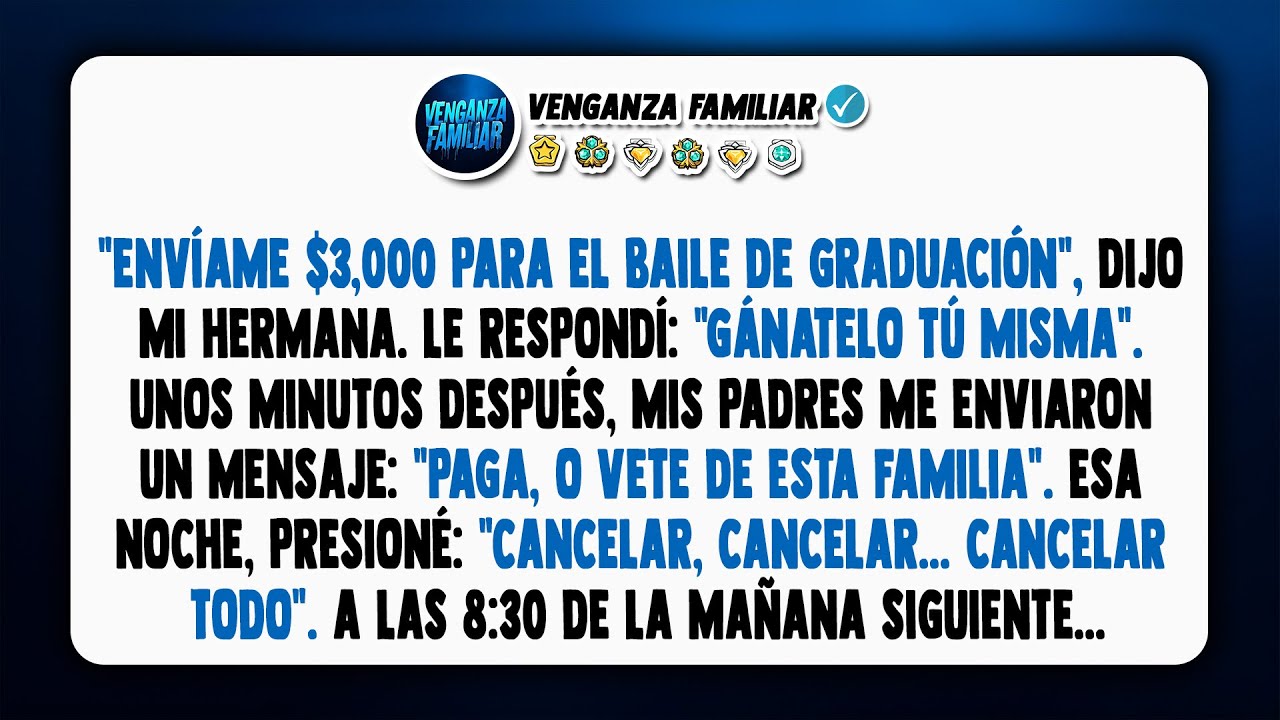 Mis padres gritaron: 