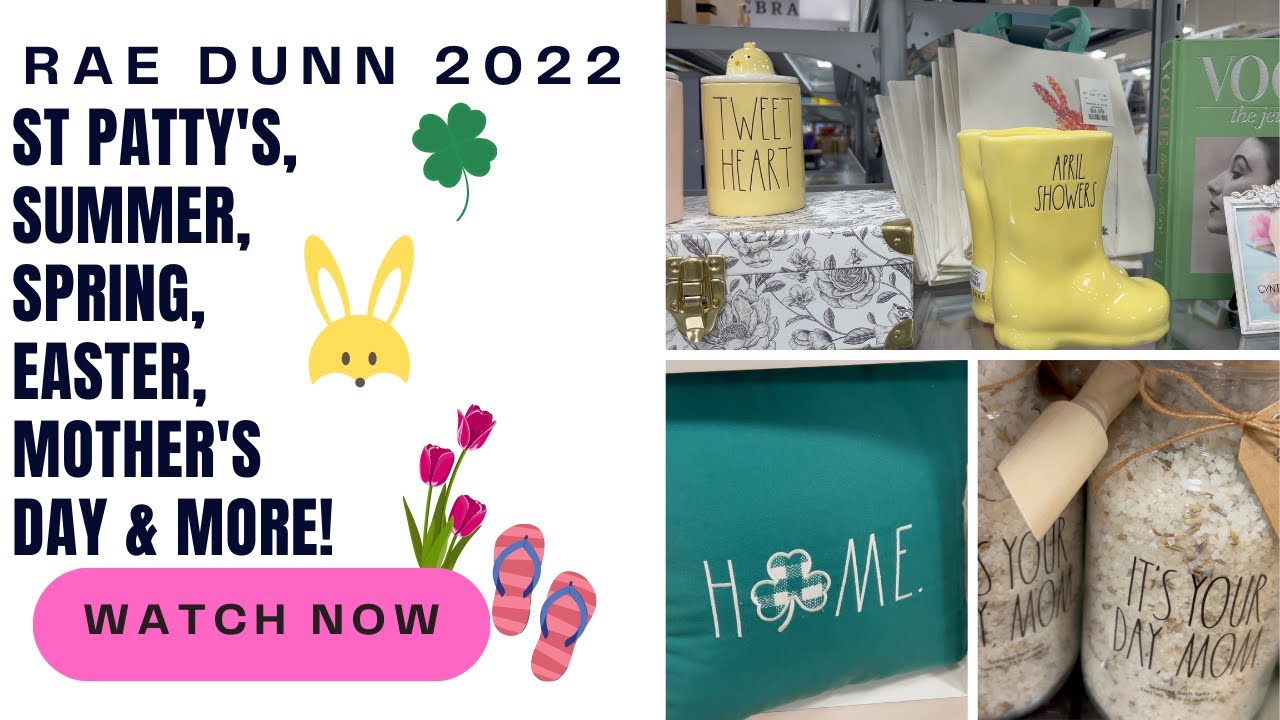 RAE DUNN Mother's Day | Rae Dunn St Patricks, Rae Dunn Spring and Summer 2022 rae dunn hunting