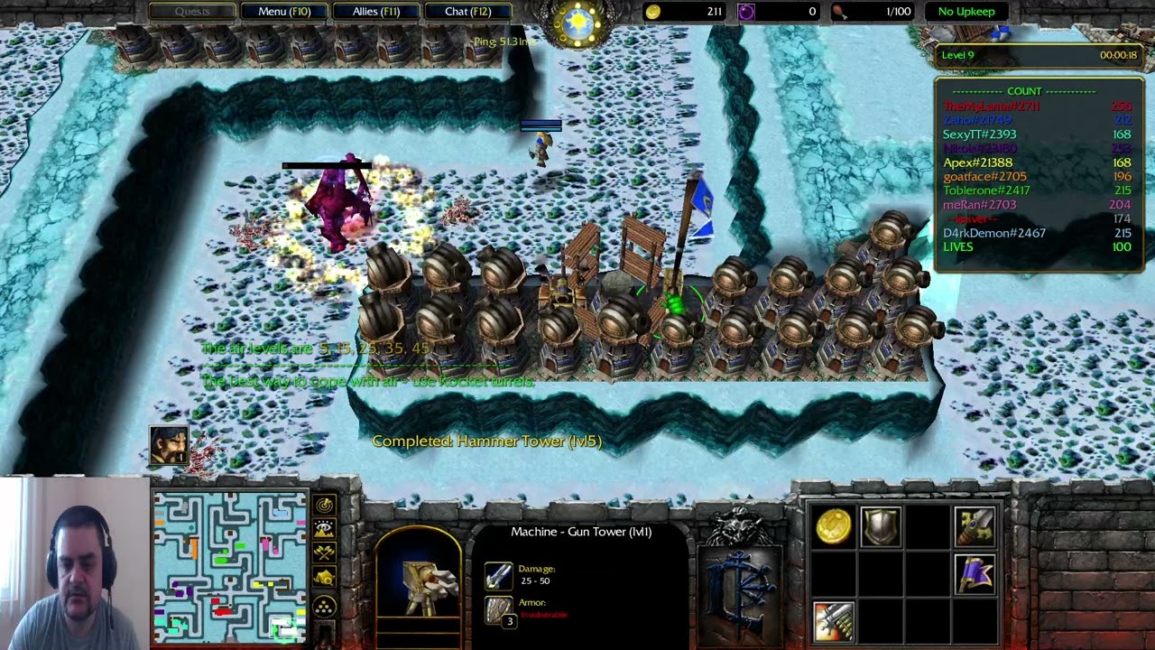 Warcraft 3 White TD Revised Final Enhanced - What a game!!!