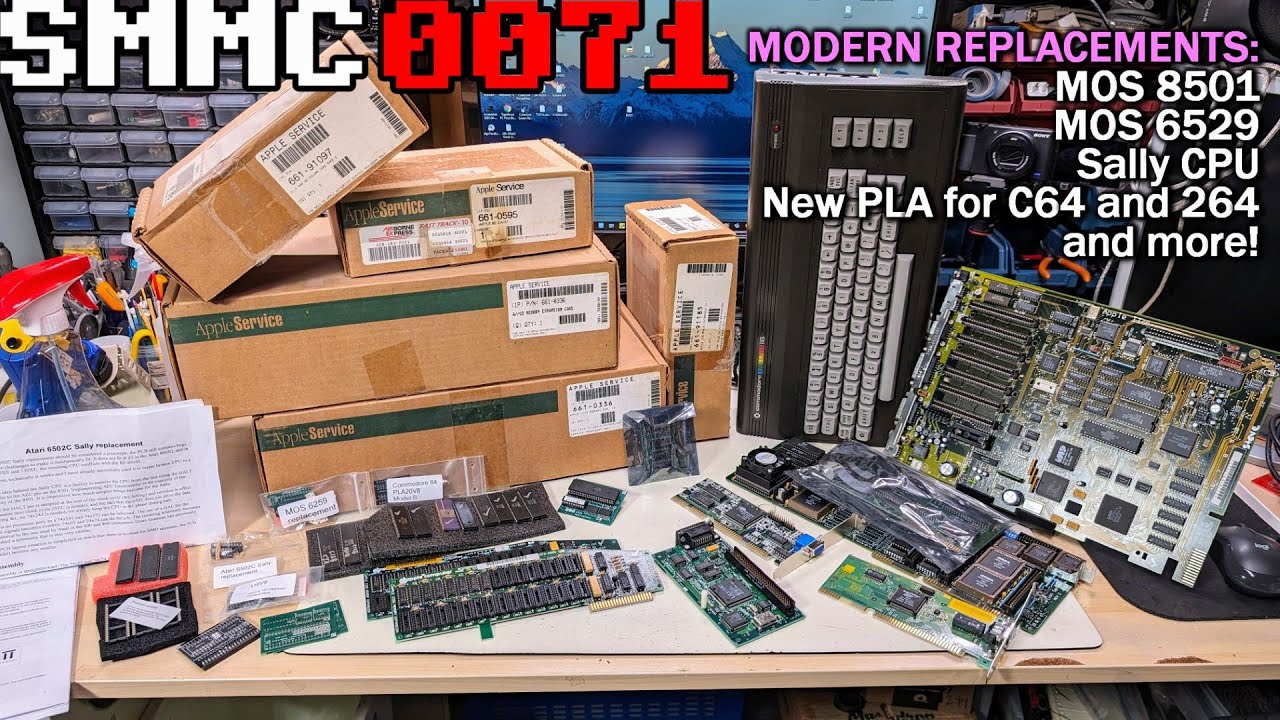 0071 Fixing a Commodore 16 with modern parts, a bunch of NOS Apple parts and testing MOS chips