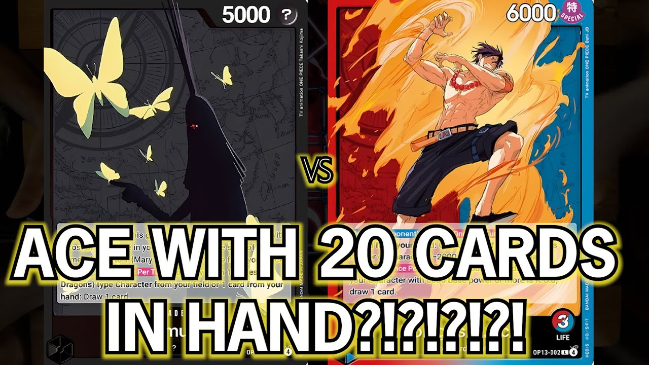 ONE PIECE TCG: Extreme card draw with Ace!!!! | OP13 Imu vs Ace