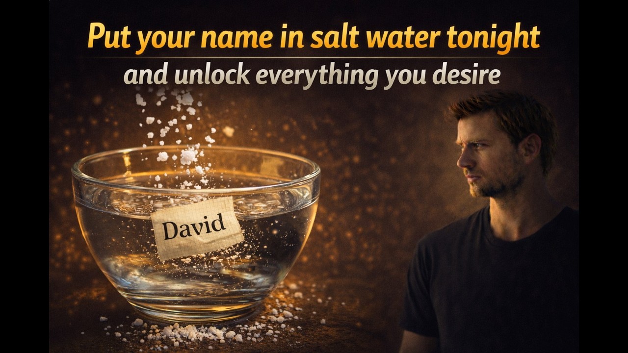Put Your Name in Salt Water Tonight and Unlock Everything You Desire | Medivaulta