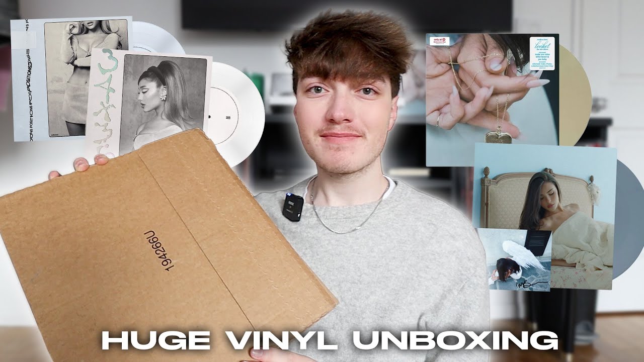 HUGE VINYL UNBOXING (ariana grande & madison beer locket signed vinyl)