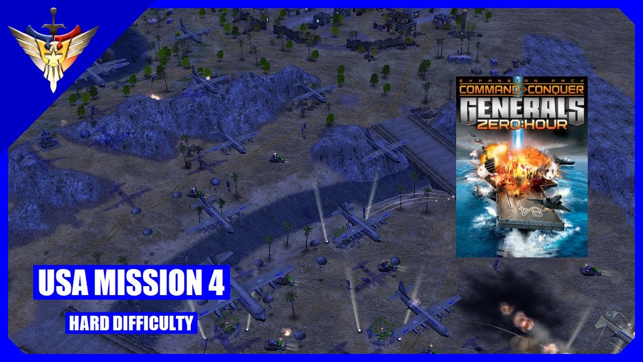 C&C: Generals Zero Hour - Миссия 4 США: Чёрное золото [Сложный уровень / Патч 1.04] 4K