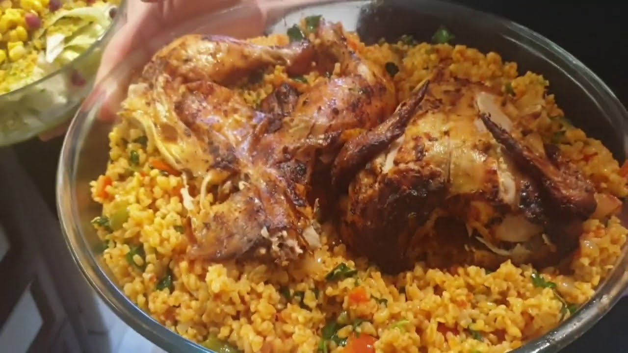 Şişede harika tavuk. Meyhane pilavı ve müthiş salatamız