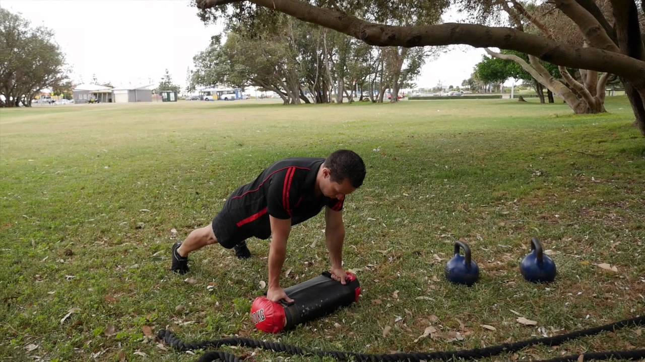 FTI: 2 Exercises 1 Bag  - The Powerbag Destroyer Workout - Get Fit With This Powerbag Workout!
