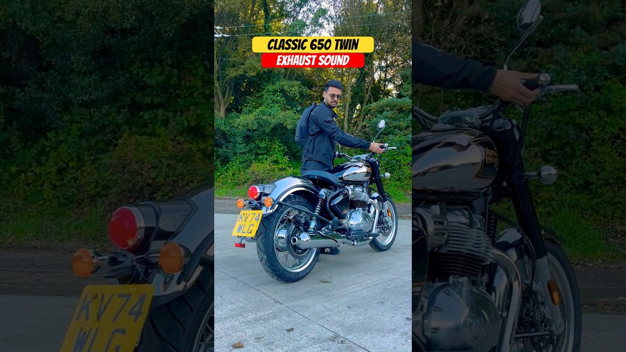 Royal Enfield Classic 650 Twin Exhaust Sound | BikeWale #shorts #classic650