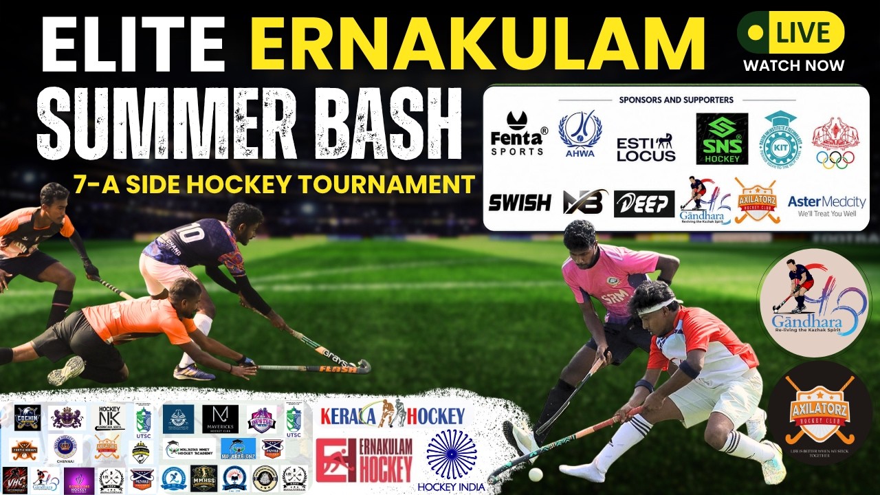 🔴 Hockey LIVE: ELITE ERNAKULAM Summer Bash | Kerala Olympic | Open | 40+ Mixed Masters | U15 Boys
