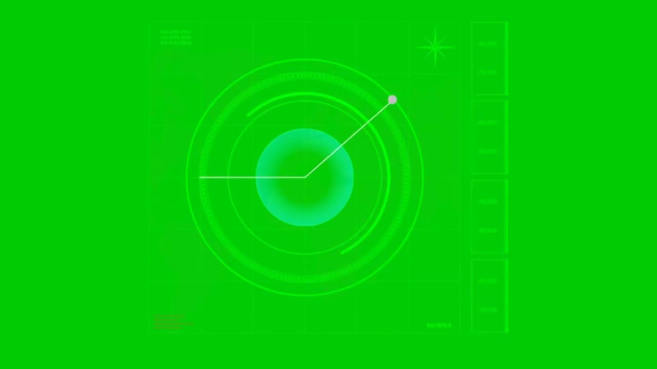 RADAR #1 GREEN SCREEN EFFECT FREE TO USE
