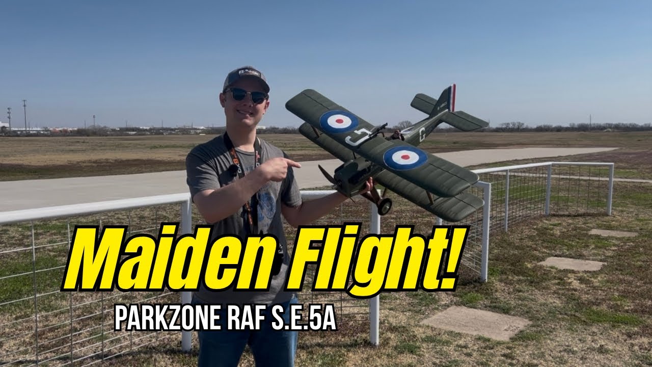 Maiden Flight at Chapin RC Field! | ParkZone 940mm RAF S.E.5a WW1 Biplane