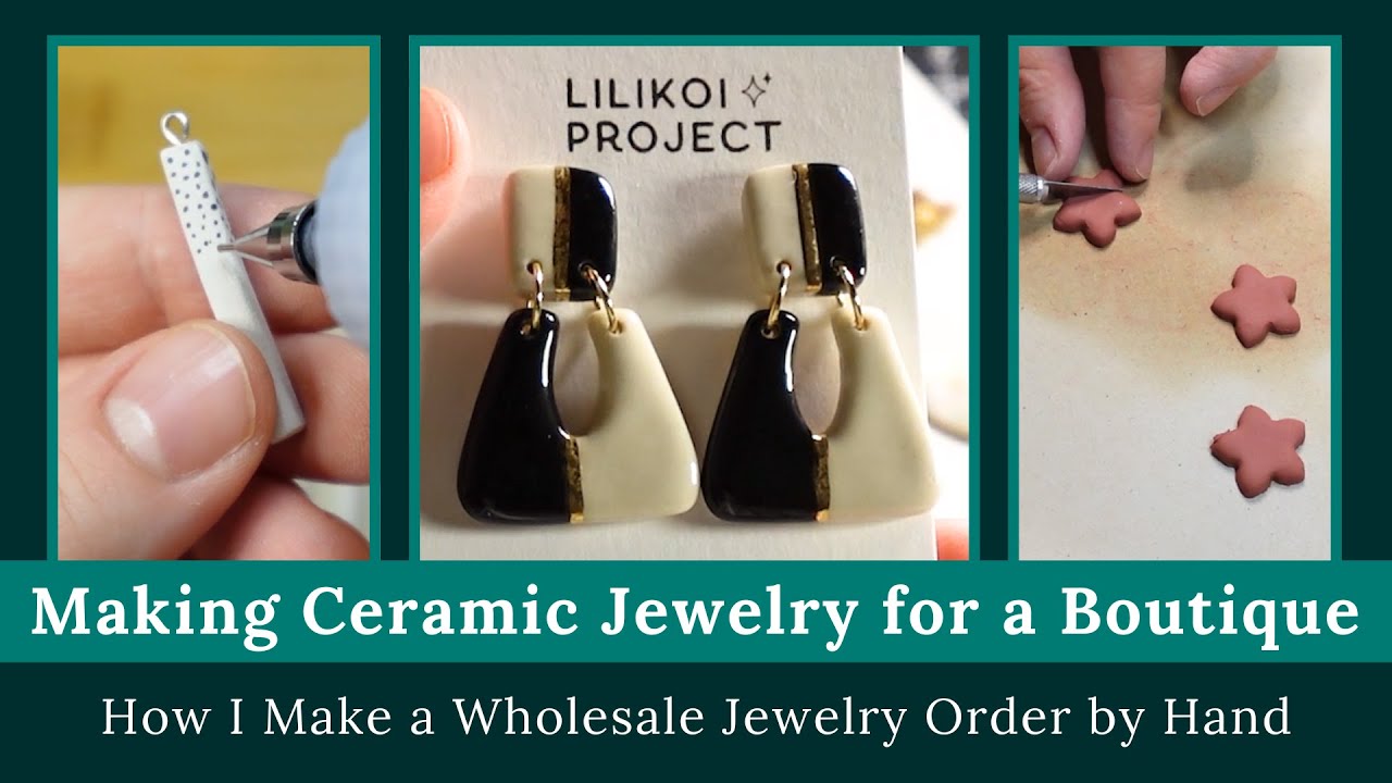 How I Make Ceramic Jewelry for a Local Boutique | Small Business Behind the Scenes