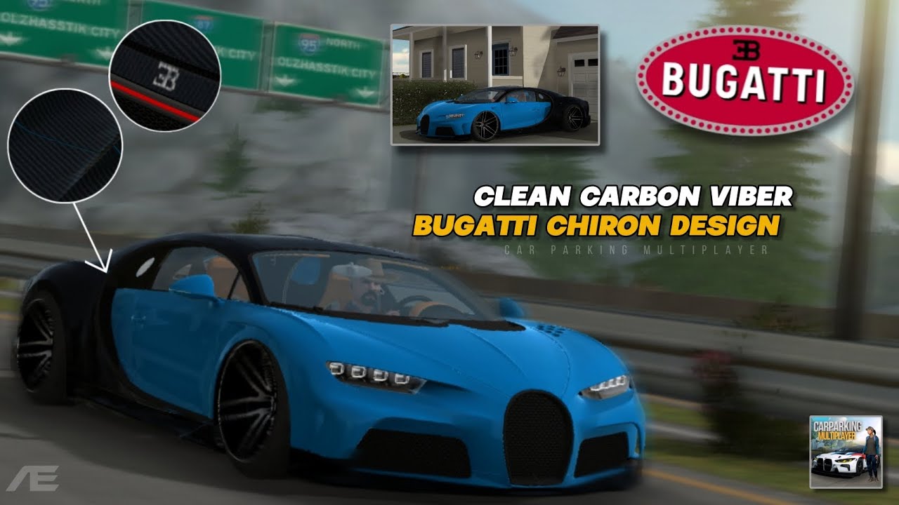 Clean and realistic carbon viber Bugatti chiron supersport design, CPM latest update..