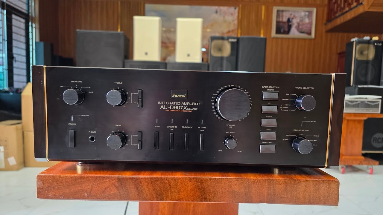 Bán  âm ly San sui  AU-907 XDECADE  hàng  nhật xịn ai mua xin đt 0374823386