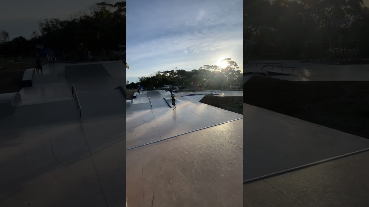 One side of Merimbula skate park